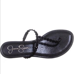 Jessica Simpson Karlee T Strap Slip On Sandals